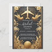 Adventure Passport Boarding Pass Brautparty Einladung (Vorderseite)