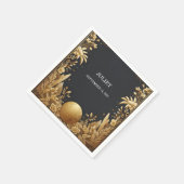 Adventure Passport Boarding Pass Brautparty Serviette (Ecke)