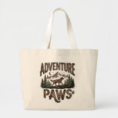 Adventure Paws - Wanderhund Berg Jumbo Stoffbeutel (Vorne)