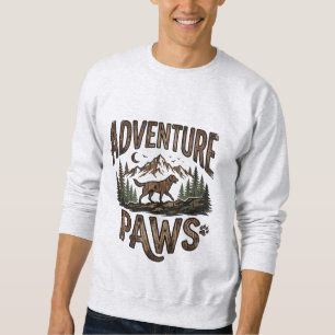 Adventure Paws - Wandernder Hund Berg Sweatshirt
