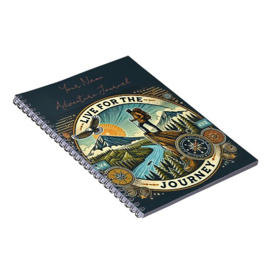Adventure - Personalisiertes SpiralNotebook Notizblock (Rechte Seite)