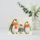 Adventure Pinguin Postkarte (Stehend Vorderseite)