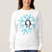 Adventure Pinguin Snowflake Weihnachten Sweatshirt (Vorderseite)