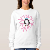 Adventure Pinguin Snowflake Weihnachten Sweatshirt (Vorderseite)