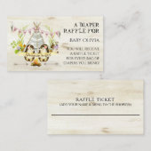 Adventure Pink Girl Igel Teepee Diaper Raffel Begleitkarte (Vorne/Hinten)