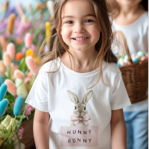Adventure Pink Hunny Bunny Kids Osterfest T-Shirt