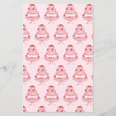 Adventure Pink und Red Brautparty Bingo Game (Rückseite)