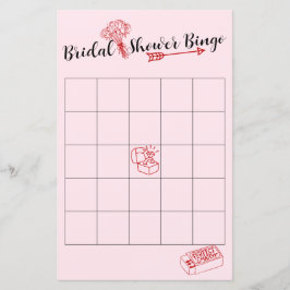 Adventure Pink und Red Brautparty Bingo Game