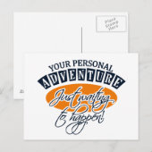 ADVENTURE-Postkarte - anpassbar Postkarte (Vorne/Hinten)