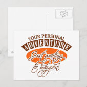 ADVENTURE-Postkarte - anpassbar Postkarte (Vorne/Hinten)
