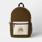 Adventure Print Cut Sew Bag Bedruckter Rucksack (Vorderseite)