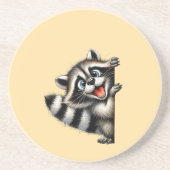 Adventure Raccoon Weihnachten Flüchtige Blick - Ni Getränkeuntersetzer (Vorne)