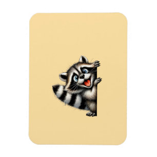 Adventure Raccoon Weihnachten Flüchtige Blick - Ni Magnet