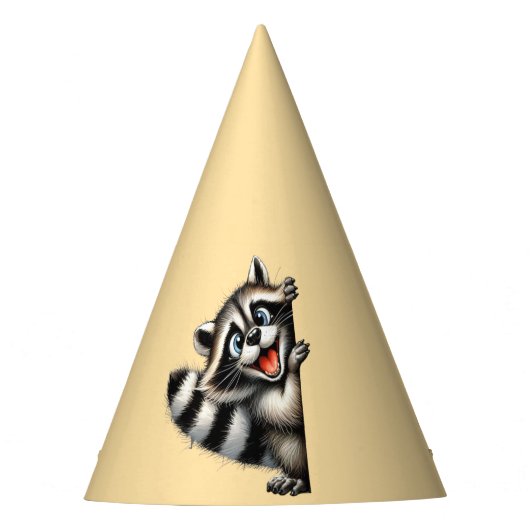 Adventure Raccoon Weihnachten Flüchtige Blick - Ni Partyhütchen (Vorderseite)