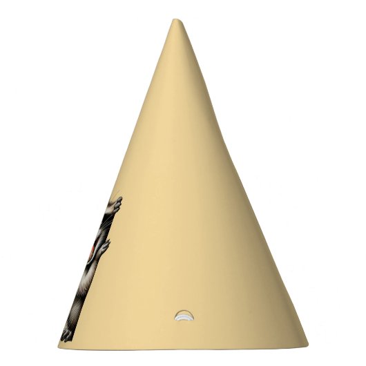 Adventure Raccoon Weihnachten Flüchtige Blick - Ni Partyhütchen (Rechts)