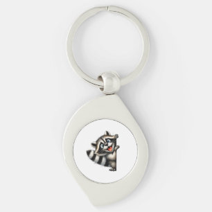 Adventure Raccoon Weihnachten Flüchtige Blick - Ni Schlüsselanhänger