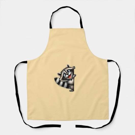 Adventure Raccoon Weihnachten Flüchtige Blick - Ni Schürze (Vorderseite)