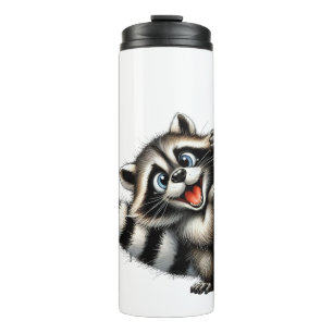 Adventure Raccoon Weihnachten Flüchtige Blick - Ni Thermosbecher