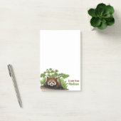 Adventure Red Panda Kinder Personalisiert Post-it Klebezettel (Büro)