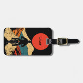 Adventure Rider Illustration Gepäckanhänger (Vorderseite horizontal)