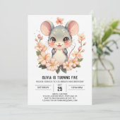 Adventure Rodent Mouse Geburtstag Einladung (Stehend Vorderseite)