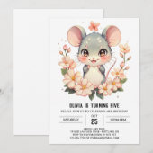 Adventure Rodent Mouse Geburtstag Einladung (Vorne/Hinten)