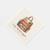 Adventure Ruckpack + Flaschen Woodland Babydusche Serviette (Ecke)