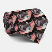 Adventure Sable Ferret Foto Krawatte (Gerollt)