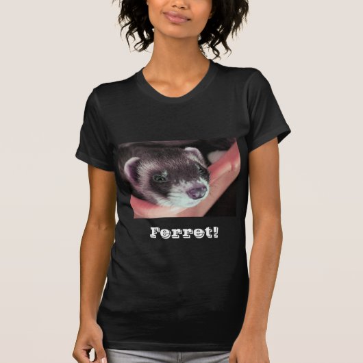 Adventure Sable Ferret Foto T-Shirt (Vorderseite)