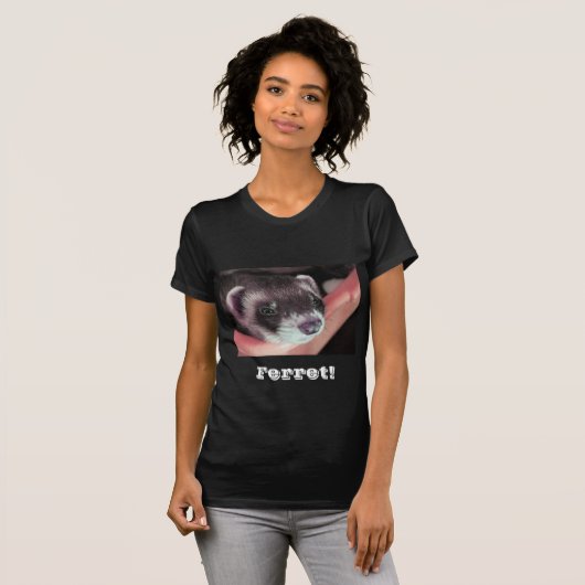 Adventure Sable Ferret Foto T-Shirt (Vorne ganz)