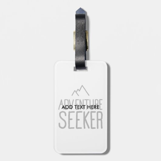 Adventure Seeker Gepäckanhänger (Rückseite vertikal)