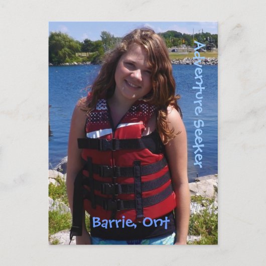 Adventure Seeking Postkarte (Vorderseite)