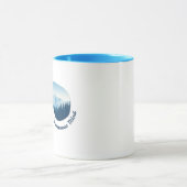 Adventure Ski Goggle Mountain Reflection Tasse (Zentrum)