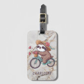 Adventure Slot auf dem Bike Ride Personalisierter Gepäckanhänger (Vorderseite Vertikal)