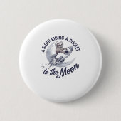 Adventure Sloth Astronaut Button (Vorderseite)
