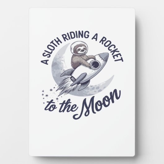 Adventure Sloth Astronaut Fotoplatte (Vorderseite)