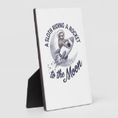 Adventure Sloth Astronaut Fotoplatte (Seite)