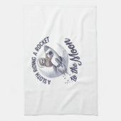 Adventure Sloth Astronaut Geschirrtuch (Vertikal)