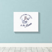 Adventure Sloth Astronaut Leinwanddruck (Insitu (Holzboden))