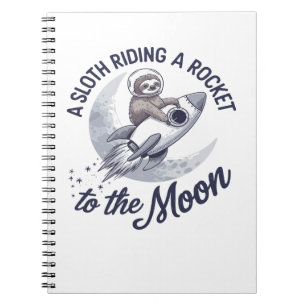 Adventure Sloth Astronaut Notizblock