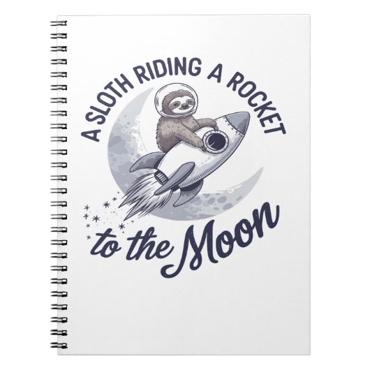 Adventure Sloth Astronaut Notizblock (Vorderseite)
