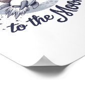 Adventure Sloth Astronaut Poster (Ecke)