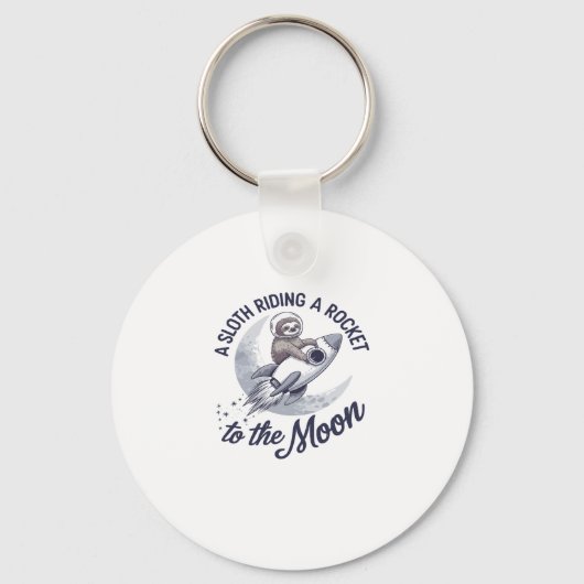 Adventure Sloth Astronaut Schlüsselanhänger (Vorderseite)