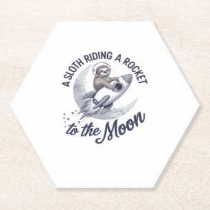 Adventure Sloth Astronaut Untersetzer