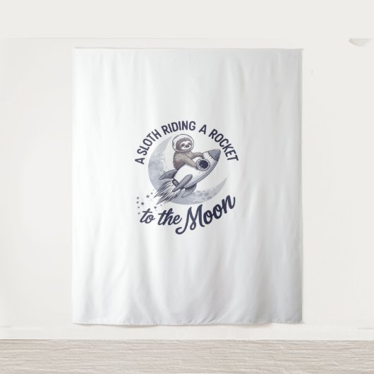 Adventure Sloth Astronaut Wandteppich (Vorderseite)