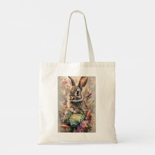 Adventure Spring Garden Rabbit Design Tragetasche (Rückseite)