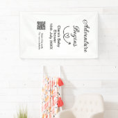 Adventure startet Baby Dusche Scan QR Banner (Insitu)