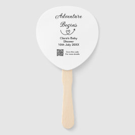 Adventure startet Baby Dusche Scan QR Fächer