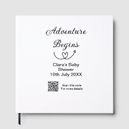 Adventure startet Baby Dusche Scan QR Gästebuch