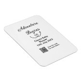 Adventure startet Baby Dusche Scan QR Magnet (Rechte Seite)